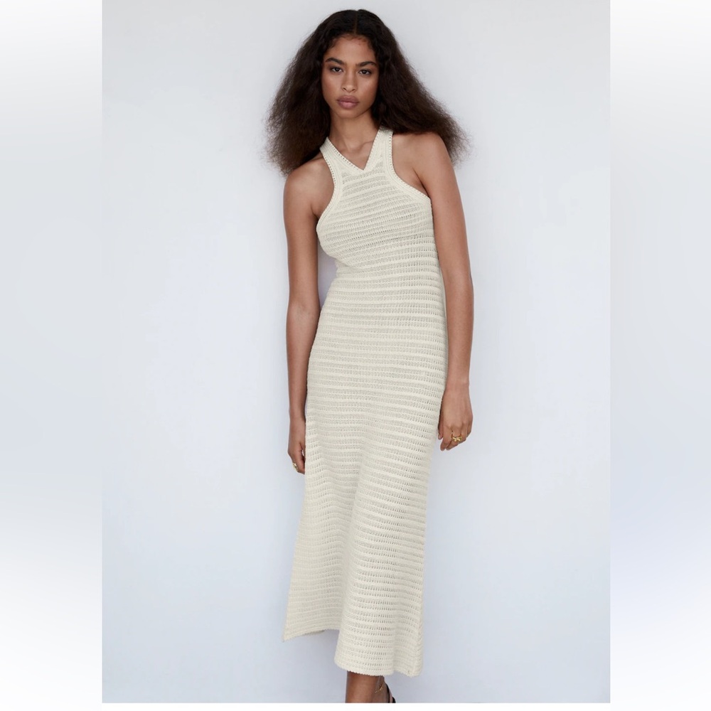 Mango Crochet Dress